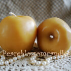 Beeswax Apple Candles