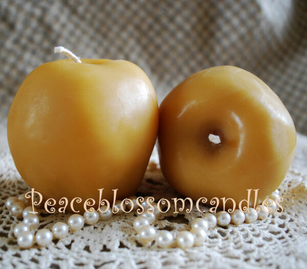 Beeswax Apple Candles