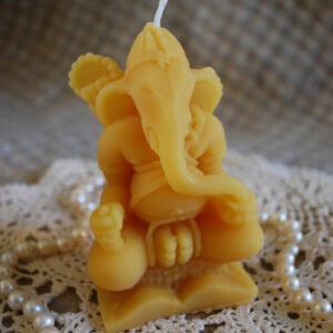 Beeswax Ganesha Candle