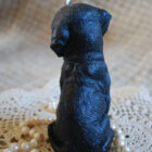 Beeswax Black Dog Candle
