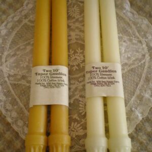 Beeswax Colonial Tapers