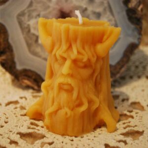Beeswax Green Man Candle