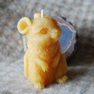 Beeswax Mouse Candle