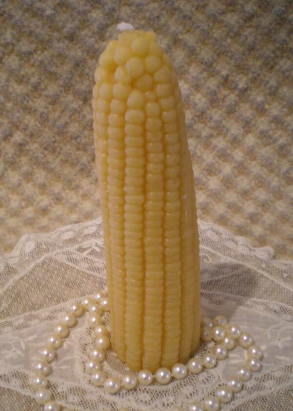 Beeswax Corn Candle