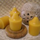 Natural Beeswax Large Votives