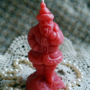 Beeswax Candle RED Santa