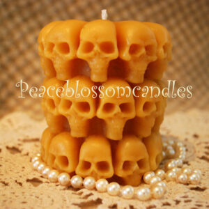 Beeswax Skull Pillar