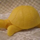 Beeswax Turtle Tortoise Shaped Candle
