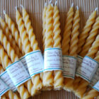 Beeswax Twist Taper Candles